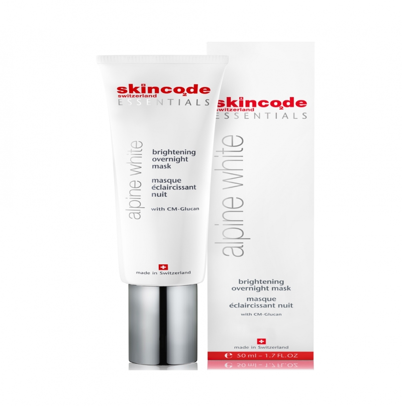 Mặt nạ dưỡng trắng da và trị đám nâu qua đêm Skincode ailine white  brightening overnight mask